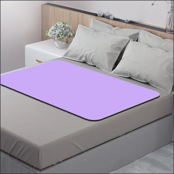 Vparents_Chubby_Cheeks_Water_Proof_Baby_Bed_Protector_Reusable_Dry_Sheet_(Purple_And_Navy_Blue)_(Medium)_(70_X_100)_Pack_Of_2