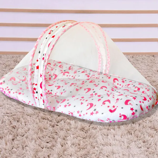 Galaxy_Baby_Bedding_Set_with_Mosquito_net_and_Pillow_(Pink)