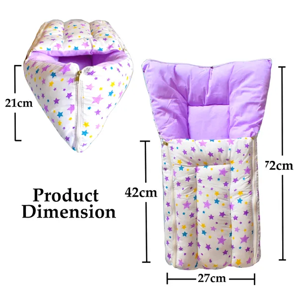 Joy_Baby_4_Piece_Bedding_Set_with_Pillow_and_Bolsters_Sleeping_Bag_and_Bedding_Set_and_Feeding_Pillow_Combo_(Purple)