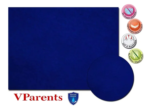 Chubby_Cheeks_Water_Proof_Baby_Bed_Protector_Reusable_Dry_Sheet_(Navy_Blue,)