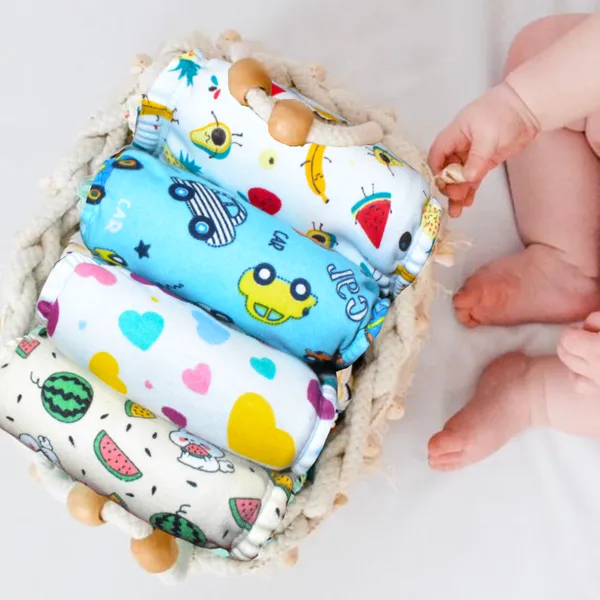 Vparents_Cotton_New_Born_Baby_Boy's_&_Baby_Girls_Bottomwear_-_Multicolor_-_Pack_Of_9_Assorted_Design