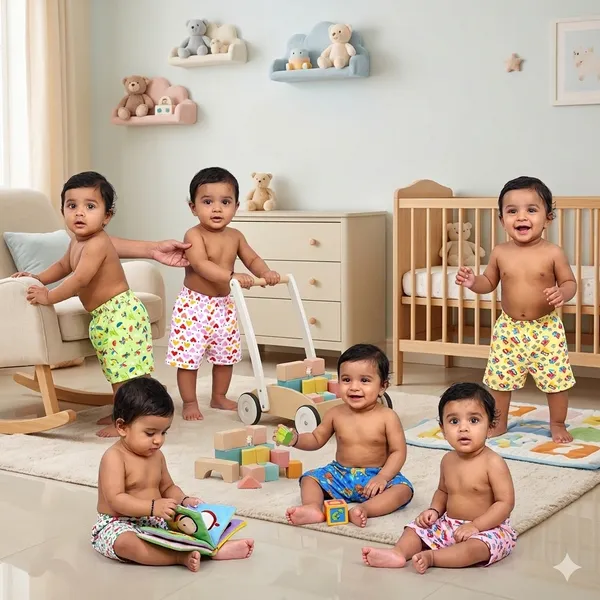 Set_Of_6_Cotton_Infant_Boys_&_Girls_Baby_Shorts_Printed_-__(18-24_Months)