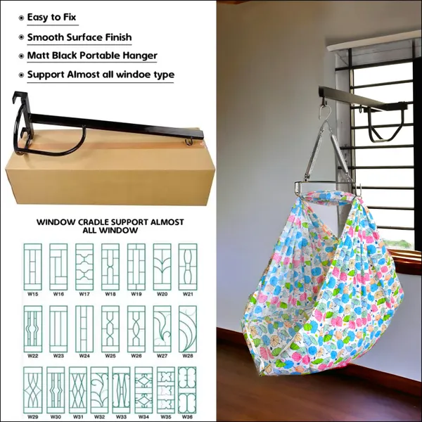Window_Baby_Cradle_cot_Metal_Hanger