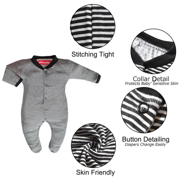 Full_Length_Printed_Baby_Footies_Sleepsuit_Romper_Pack_of_3-(Black)