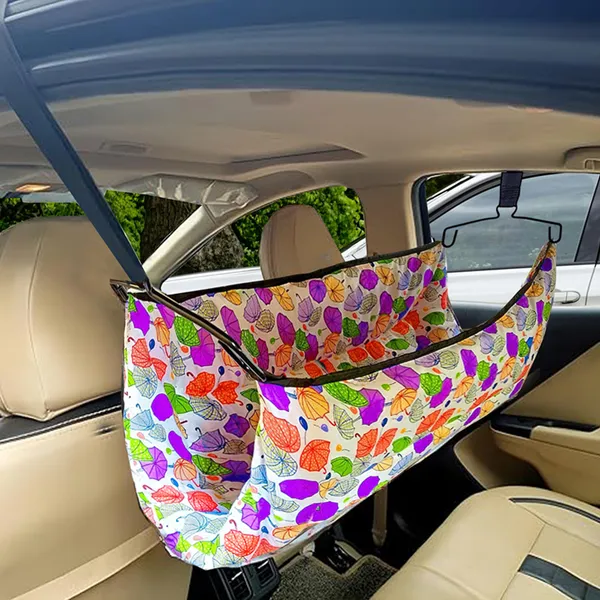 __Car_Cradle_Hammock_for_0_to_2_Year_Baby_|_Portable_with_Adjustble_Belt,_Hammock_Cloth,_Hangers_(Purple)