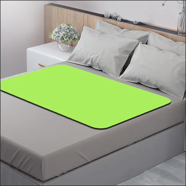 Chubby_Cheeks_Water_Proof_Baby_Bed_Protector_Reusable_Dry_Sheet_(Green)_(Medium)_(70_X_100)