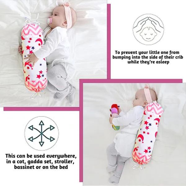 Galaxy_Baby_4_Piece_Bedding_Set_with_Pillow_and_Bolsters(Pink)
