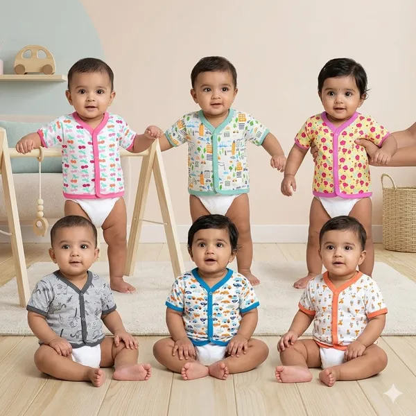 Pack_Of_6_Half_Sleeves_Cotton_New_Born_Baby_Boy's_&_Baby_Girls_Jabla_|_Assorted_Design_(0-3_Months)