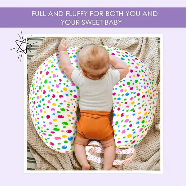 BlueBellbaby_4_Piece_Bedding_Set_with_Pillow_and_Bolsters_Sleeping_Bag_and_Bedding_Set_and_Feeding_Pillow_Combo_(Pink)_(Pink)