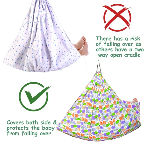 Vparents_Chunky_Baby_Swing_Cradle_With_Spring_And_Metal_Window_Cradle_Hanger_(Purple)