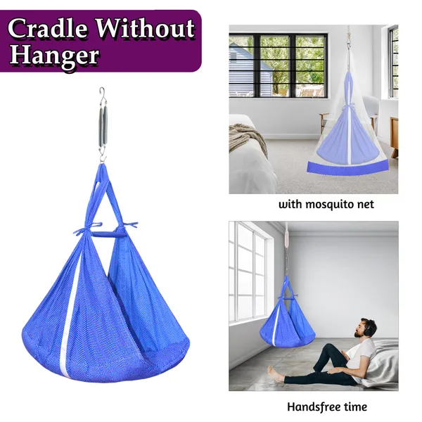 Infant_Baby_Swing_Cradle_with_Mosquito_net_and_Spring_(Dark_Blue)