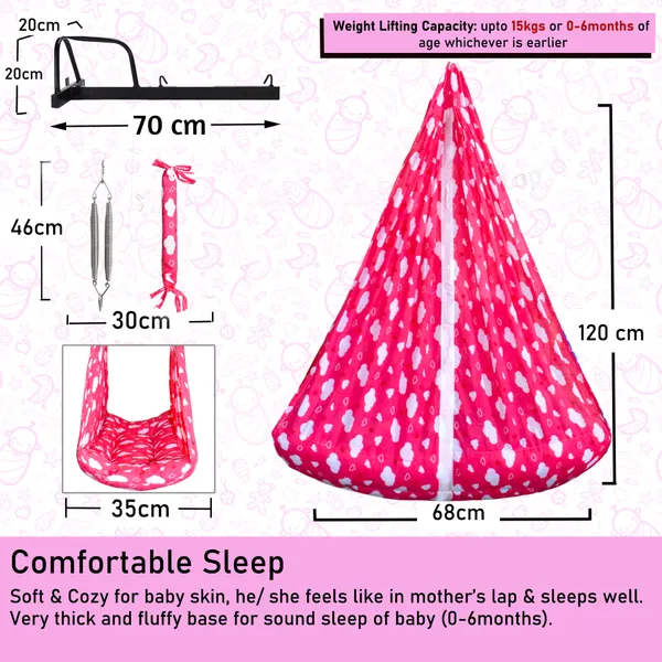 Sunny_Baby_Swing_Cradle_with_Mosquito_net_Spring_and_Metal_Window_Cradle_Hanger_(Pink)