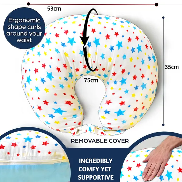 Joy_Baby_4_Piece_Bedding_Set_with_Pillow_and_Bolsters_Sleeping_Bag_and_Bedding_Set_and_Feeding_Pillow_Combo_(Blue)
