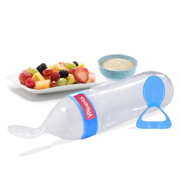 Food_Feeding_Spoon_with_Squeezy_Food_Grade_Silicone_Feeder_Bottle,_for_Infant_Baby,_90ml,_BPA_Free_Assorted_Colour_-Pack_of_1_(1)