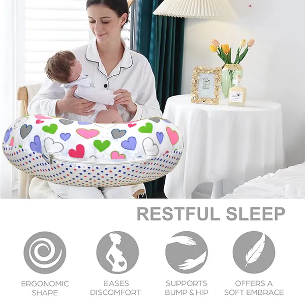 Daisy_Multipurpose_Baby_Feeding_Nursing_Cum_Maternity_Pillow_for_New_Born_(Pink)