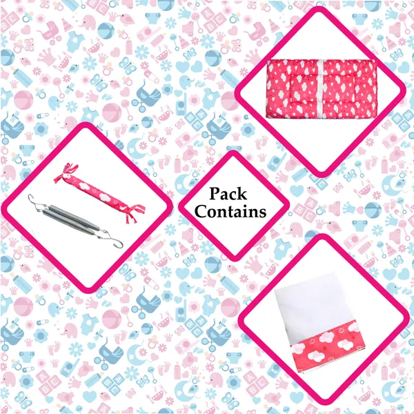 Sunny_Baby_Swing_Cradle_with_Mosquito_net_and_Spring_(Pink)