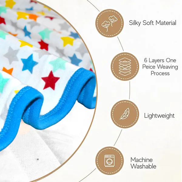 Vparents_Cotton_New_Born_Baby_Hooded_Wrapper_Blanket,_Single_Layer_0-12_Months_Deo