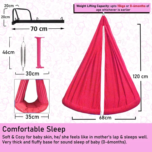 Infant_Baby_Swing_Cradle_with_Mosquito_net_Spring_and_Metal_Window_Cradle_Hanger_(Red)