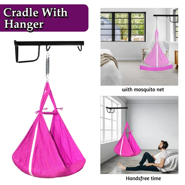Infant_Baby_Swing_Cradle_with_Mosquito_net_Spring_and_Metal_Window_Cradle_Hanger_(Pink)_(Pink)