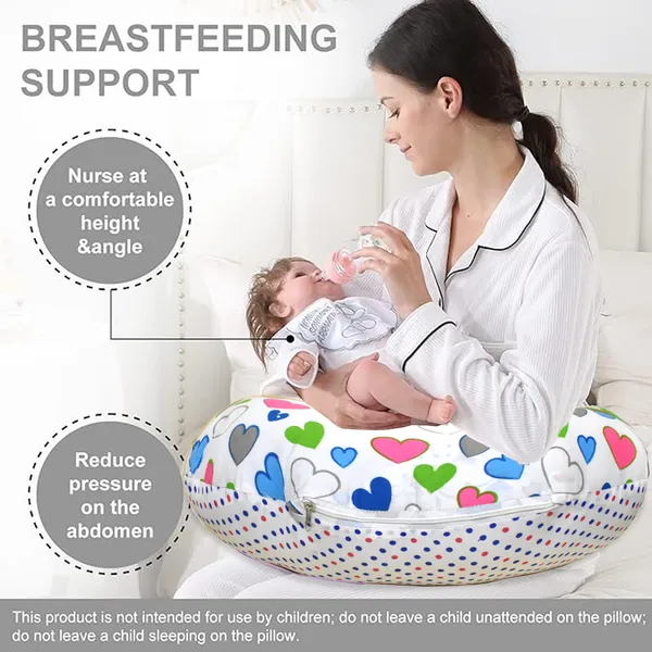 VParents_Daisy_Multipurpose_Baby_Feeding_Nursing_Cum_Maternity_Pillow_for_New_Born_(Blue)