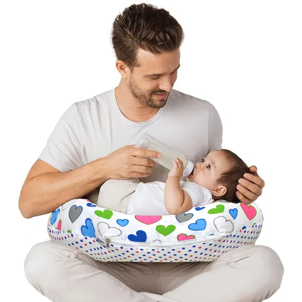 VParents_Daisy_Multipurpose_Baby_Feeding_Nursing_Cum_Maternity_Pillow_for_New_Born_(Blue)