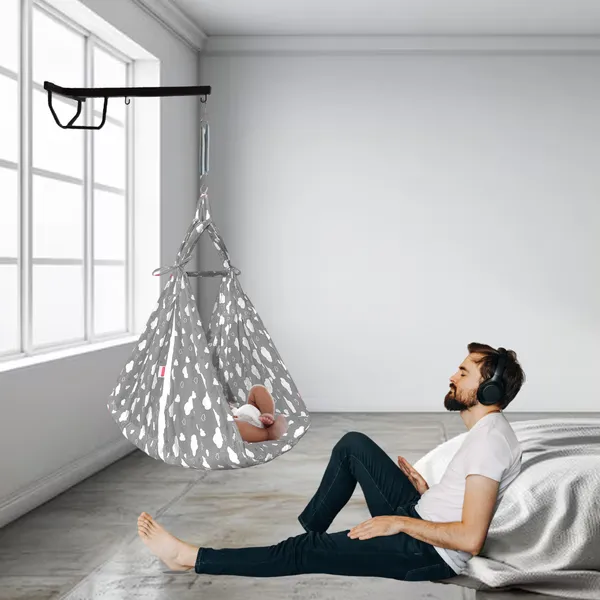 Sunny_Baby_Swing_Cradle_with_Mosquito_net_Spring_and_Metal_Window_Cradle_Hanger_(Grey)
