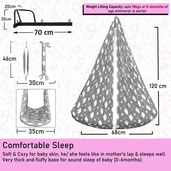 Sunny_Baby_Swing_Cradle_with_Mosquito_net_Spring_and_Metal_Window_Cradle_Hanger_(Grey)