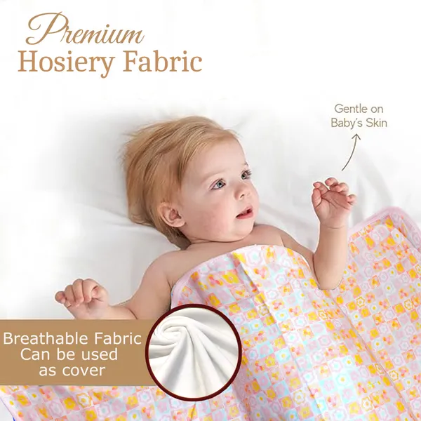 Vparents_Cotton_New_Born_Baby_Hooded_Wrapper_Blanket,_Double_Layer_0-12_Months_Deo