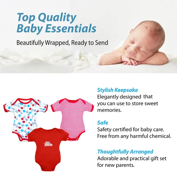 Set_of_3_Half_Sleeves_Baby_Romper_Body_Suits_Jump_Suit_for_Boys_and_Girls_(9-12_months)-_Red
