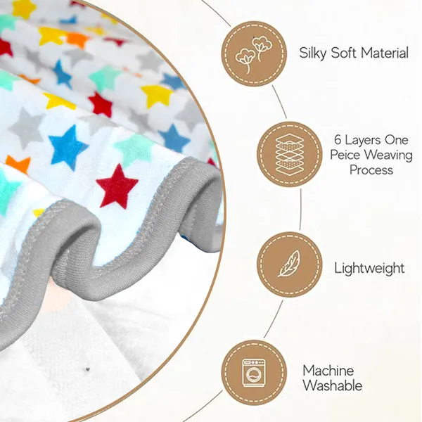 Vparents_Cotton_New_Born_Baby_Hooded_Wrapper_Blanket,_Single_Layer_0-12_Months_Deo