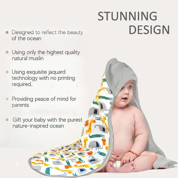 Vparents_Cotton_New_Born_Baby_Hooded_Wrapper_Blanket,_Single_Layer_0-12_Months_Deo