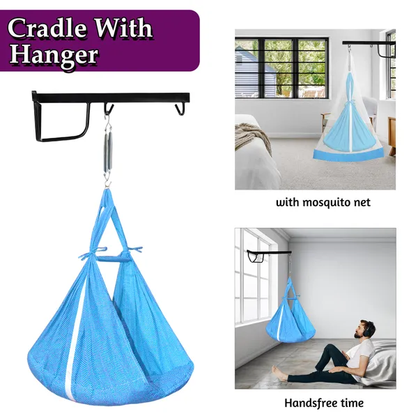 VParents_Infant_Baby_Swing_Cradle_with_Mosquito_net_Spring_and_Metal_Window_Cradle_Hanger_(Blue)