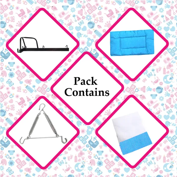 VParents_Infant_Baby_Swing_Cradle_with_Mosquito_net_Spring_and_Metal_Window_Cradle_Hanger_(Blue)