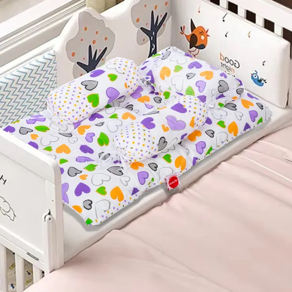 Daisy_Baby_4_Piece_Bedding_Set_with_Pillow_and_Bolsters(Purple)