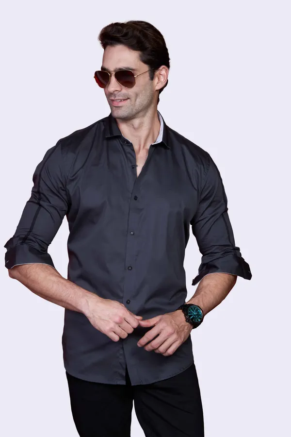 Pure_Egyptian_Giza_Cotton_Graphite_Gray_Solid_Shirt