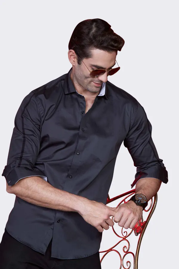 Pure_Egyptian_Giza_Cotton_Graphite_Gray_Solid_Shirt