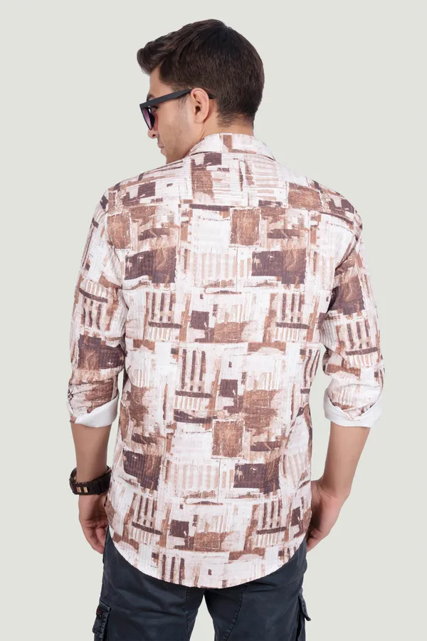Double_Pocket_Filippo_Brown_Abstract_Print_Full_Sleeves
