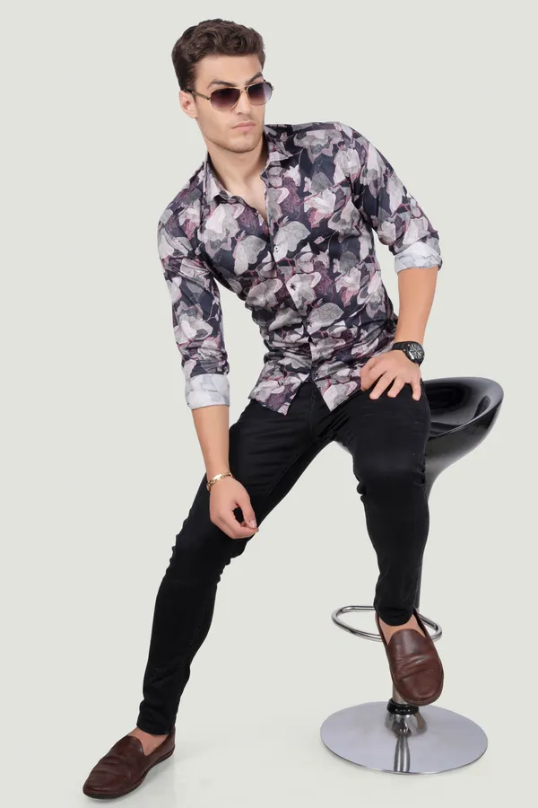 Stefano_Black_Digital_Print_Full_Sleeves