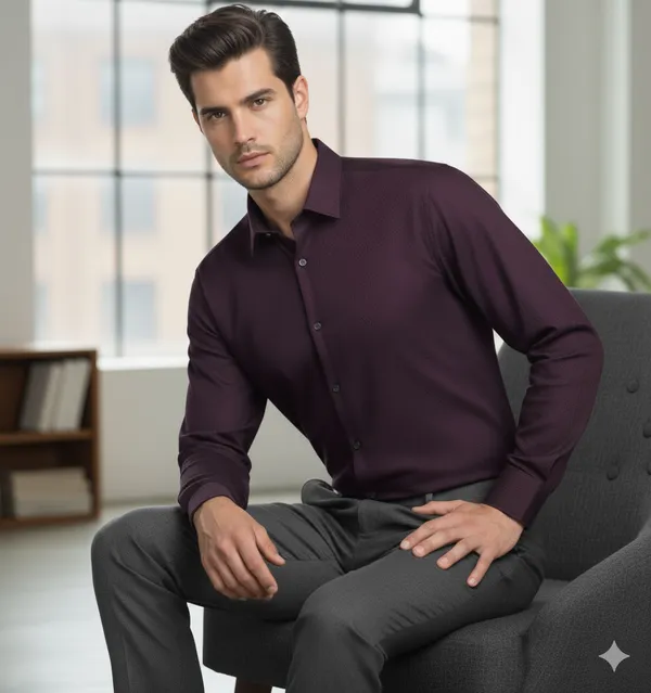 Dixy_Maroon_Cotton_Formal_Shirt