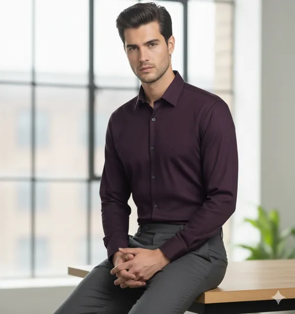 Dixy_Maroon_Cotton_Formal_Shirt