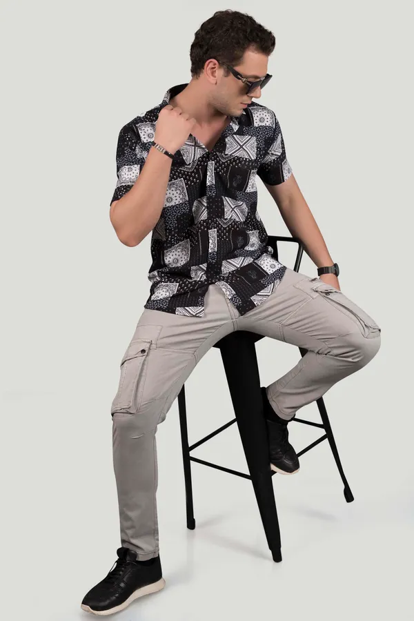 Flynn_Black_Viscose_Print_Full_Sleeves_Shirt