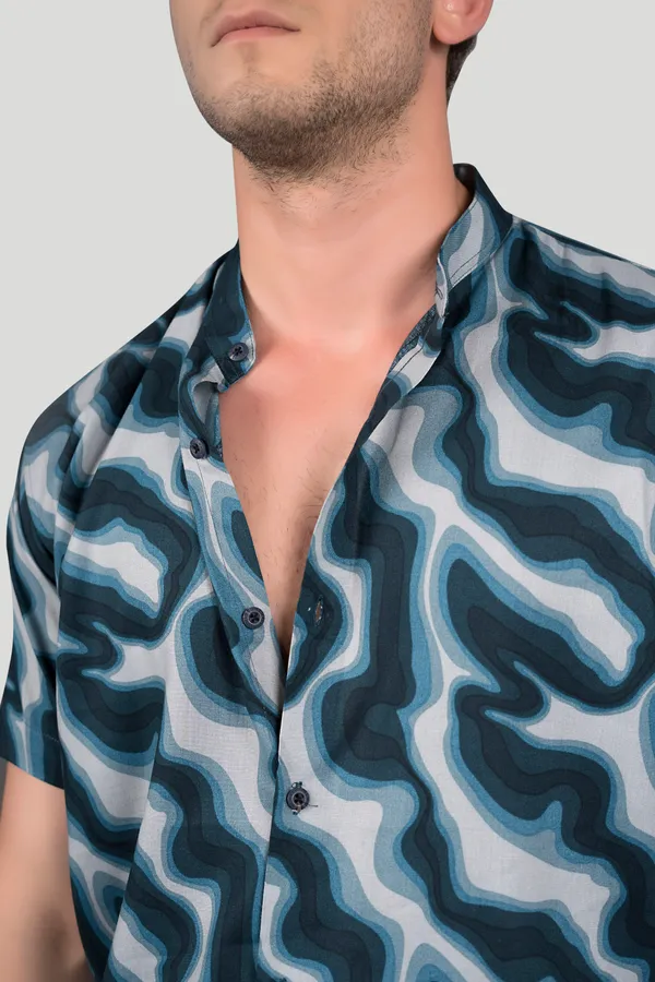 Landen_Blue_Viscose_Print_Full_Sleeves_Shirt