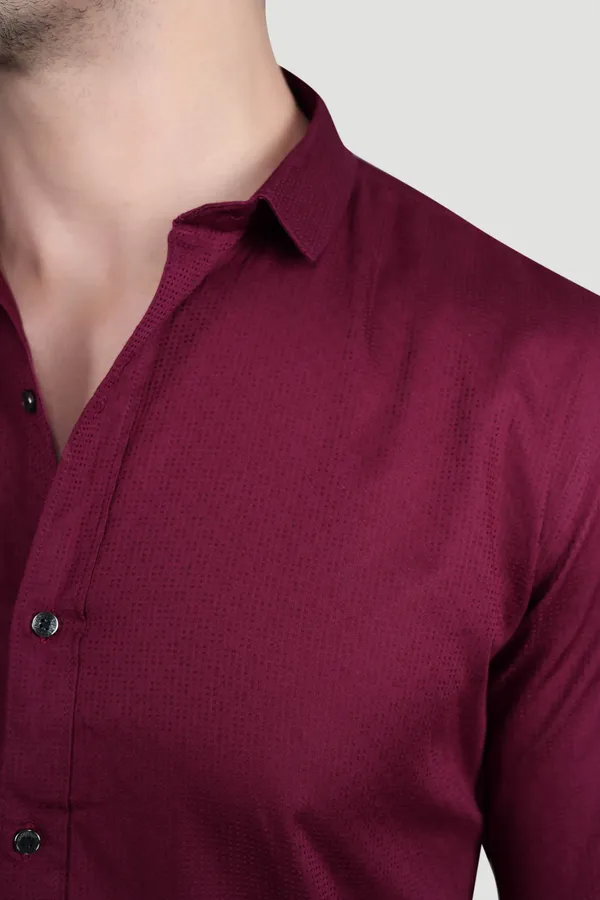 Viliam_Maroon_Cotton_Solid_Shirt