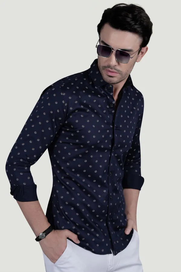 Fabio_Navy_Blue_Cotton_Printed_Shirt