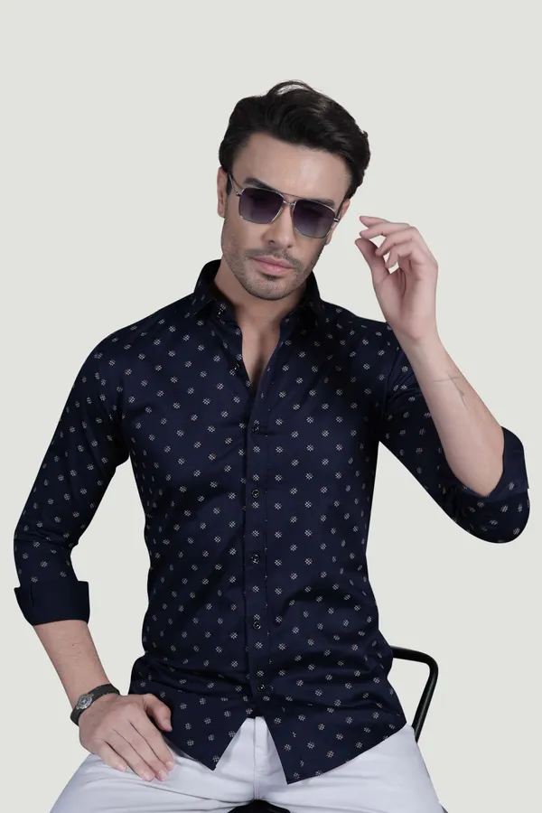 Fabio_Navy_Blue_Cotton_Printed_Shirt