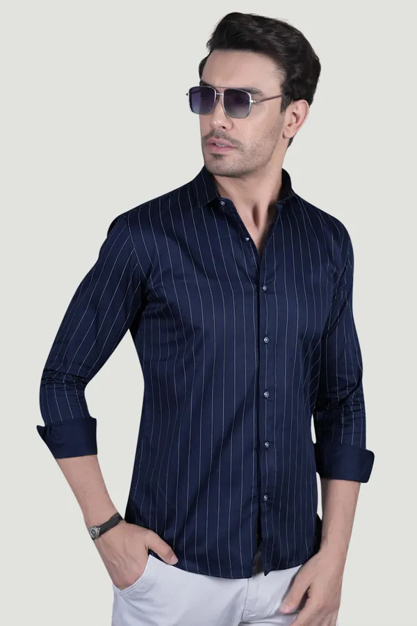 Alvar_Navy_Blue_Cotton_Striped_Shirt