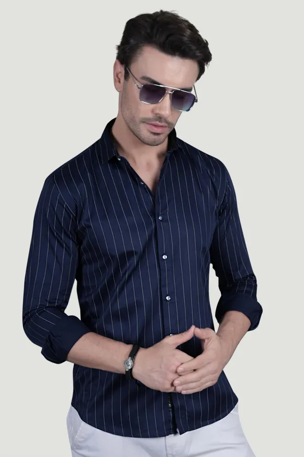 Alvar_Navy_Blue_Cotton_Striped_Shirt