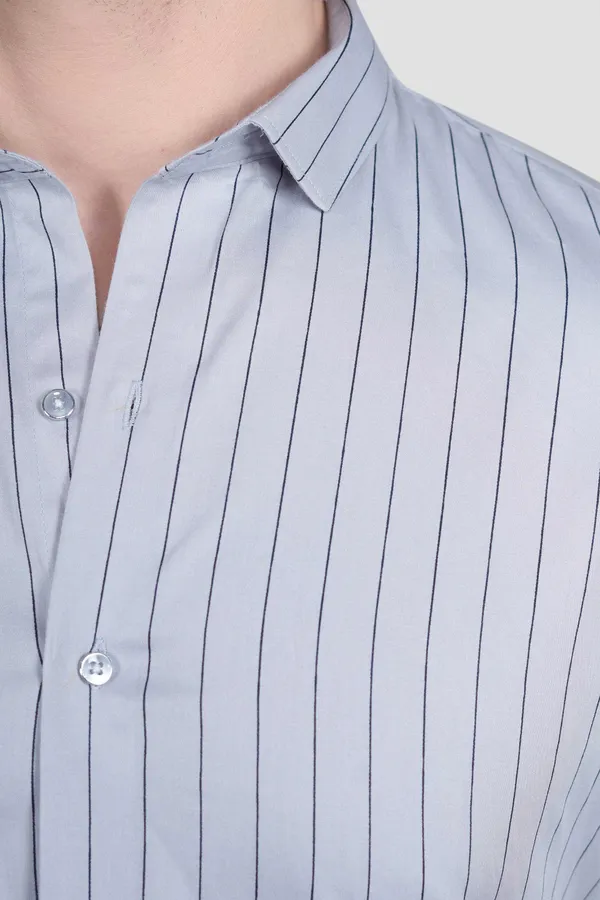 Noel_Grey_Cotton_Striped_Shirt