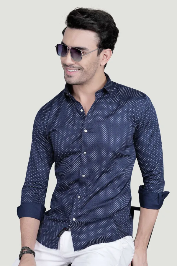 Danil_Navy_Blue_Cotton_Printed_Shirt