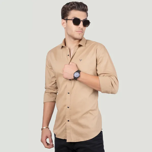 Manfredi_Beige_Solid_Full_Sleeves_Shirt_For_Men